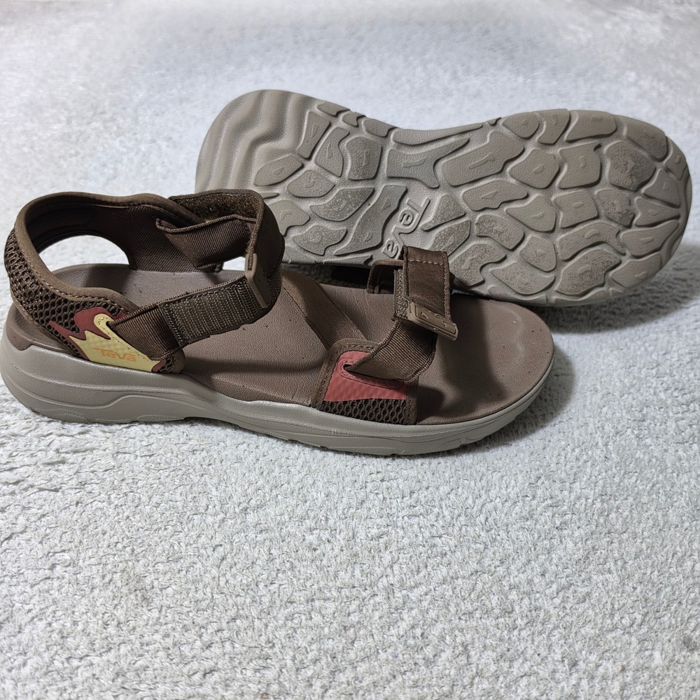 Teva Zymic Sandals Mens 11 Brown Adjustable‎ Straps Outdoor Hiking 1124049